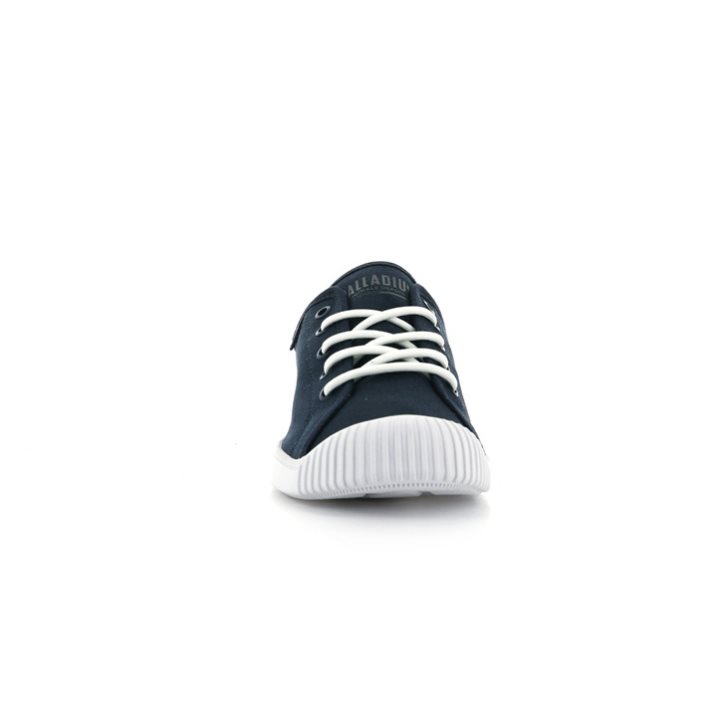 Baskets Palladium Easy Dentelle Tela Low Tops Femme Bleu Marine | FR RWZ596G